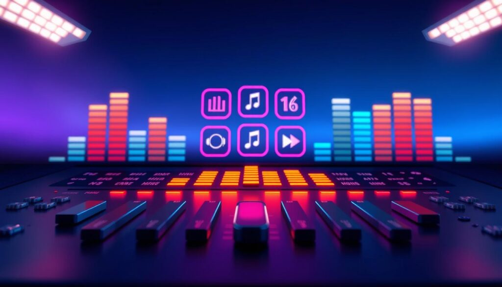 Equalizadores e funcionalidades avançadas em aplicativos de música