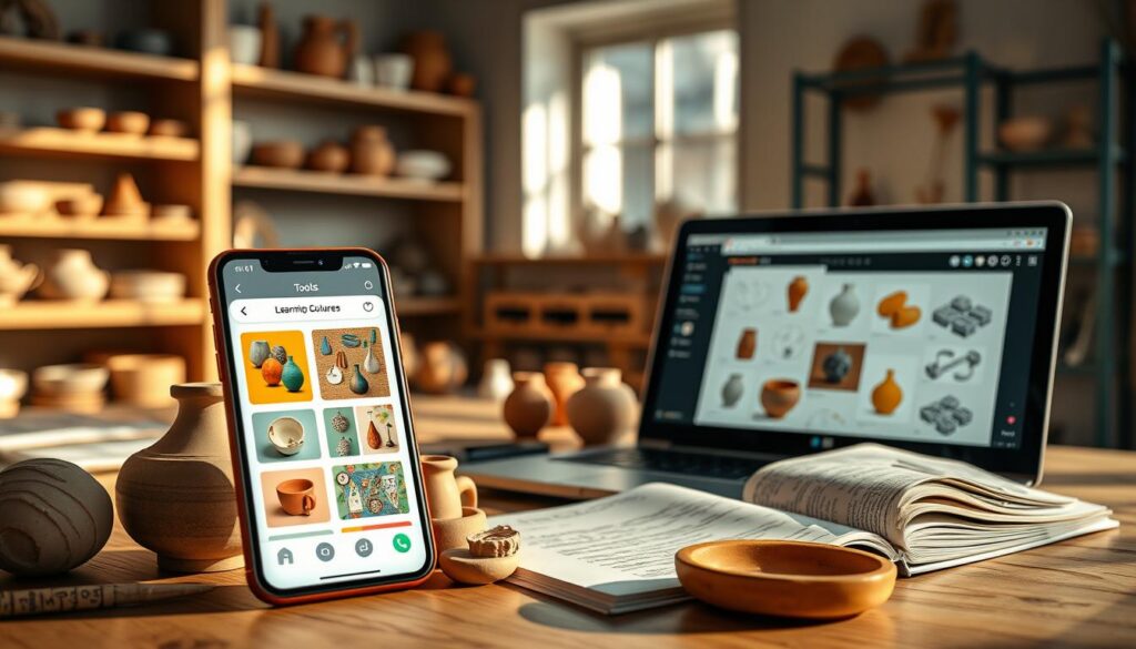 Ferramentas digitais para aprender cerâmica
